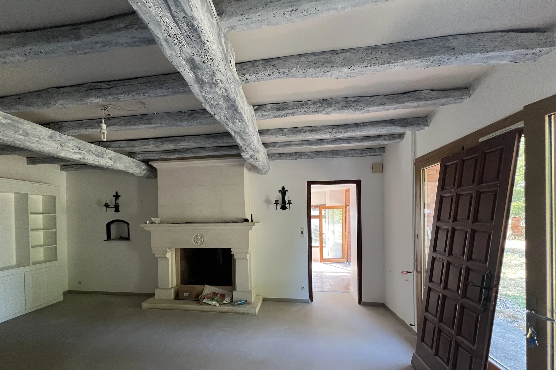État après travaux : Rénovation lourde d'une maison de 1680 à Venerque