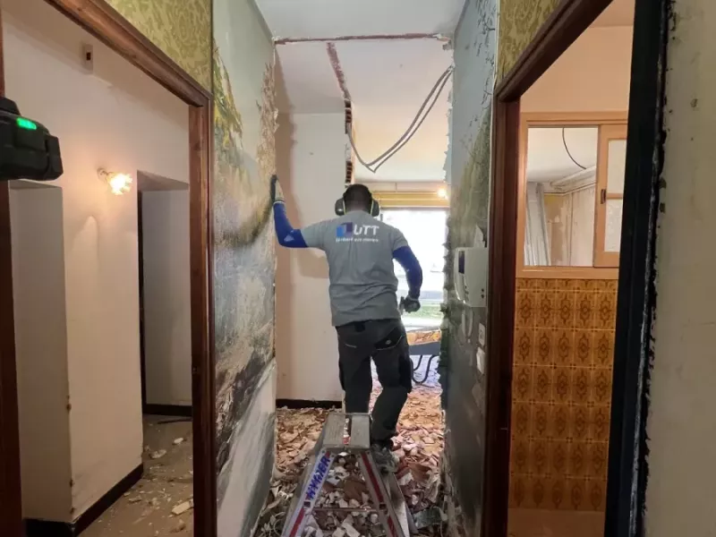 Rénovation lourde d'une maison de 1680 à Venerque